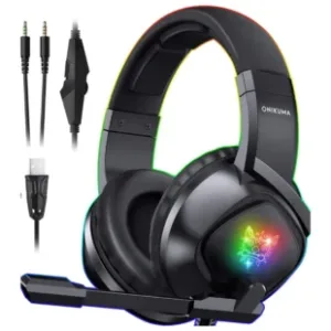 Wired Gaming Headset – ONIKUMA K19 Stereo Headset for PS4, Xbox One & PC