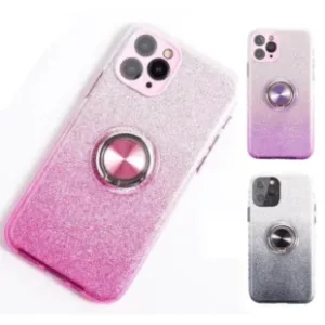 iPhone Glitter Ring Case – TPU Protective Cover for 11 & 12 Series