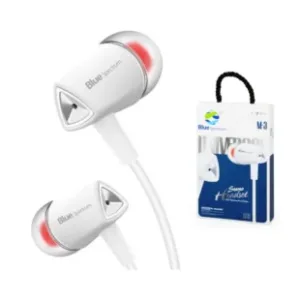 3.5mm Earphones – Blue Spectrum M3 Wired Earbuds