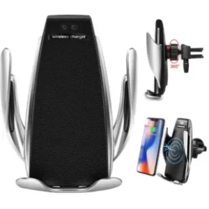 Wireless Car Charger – S5 Smart Sensor Auto-Clamp Vent Mount