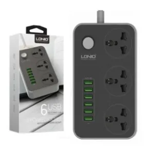 Fast USB Charger – LDNIO SC3604 6 USB + 3 Power Sockets
