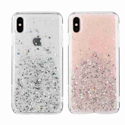Thin Clear TPU Glitter Phone Case