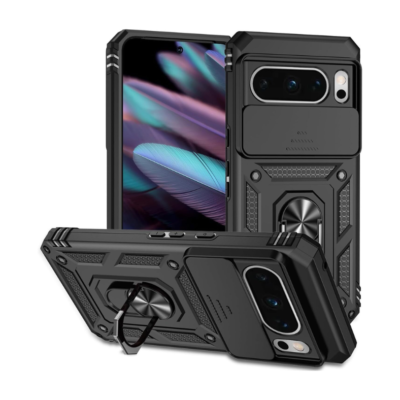 Google Pixel 7/7Pro/8/8Pro Camera Drop Proof Protection Cover With Kickstand