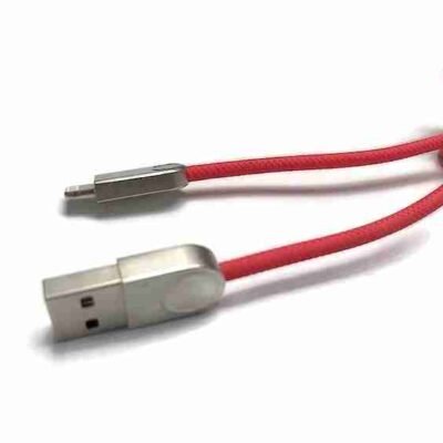 (1M) Metal Head Durable Fast Charging Cable (Micro - Lightning)