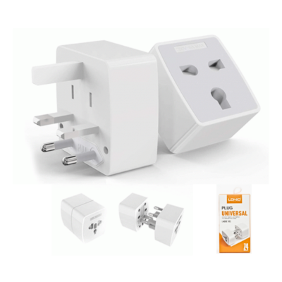 LDNIO Z4 Universal Plug Adapter with UK/EU/US/AU Pin & 2 Universal Socket