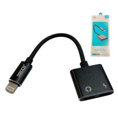 Zeqi Dual Lightning Audio + Charge Adapter - ZE-V303
