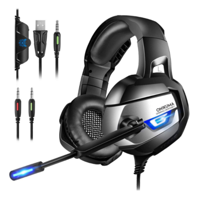 ONIKUMA K5 Stereo Wired Gaming Headset for PS4, Xbox One, PC +