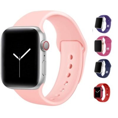 Silicone Apple Watch Band Strap Bracelet (38/40/41/42/44/45/49mm)