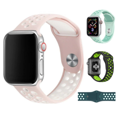 Sport Dot Silicone Apple Watch Band Strap Bracelet (38mm-40mm-41mm-42mm-44mm)