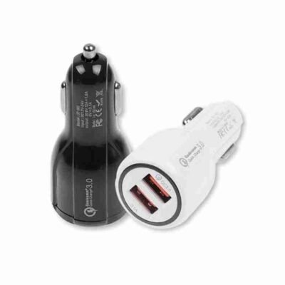 Qualcomm 2 USB Fast Car Charger - 6A QC 3.0
