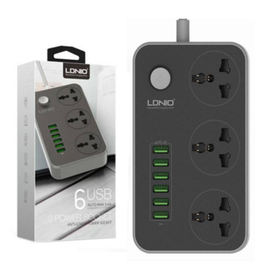 LDNIO 6 USB 3 Power Socket Wall Charger (SC3604)