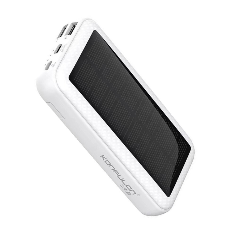 Konfulon Q20T 20,000 mAh (2USB + Type-C + Solar Power)