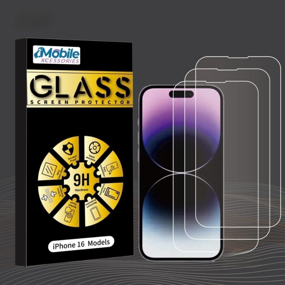 (3 Pack) iPhone 16 Series Premium OG High Quality Tempered Glass