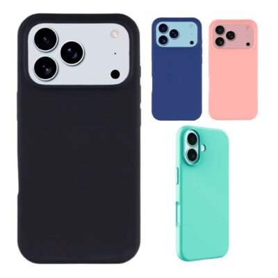 iPhone 17 Series Liquid Silicone Case with Microfiber Lining – Slim Soft Protective Cover
